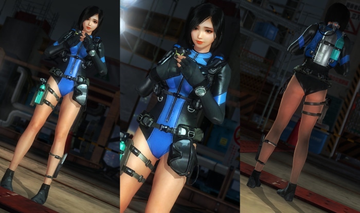 Female diver in blue and black wetsuit from Sudden Attack 2