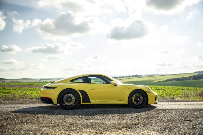 Yellow Porsche 911 Carrera GTS 4K