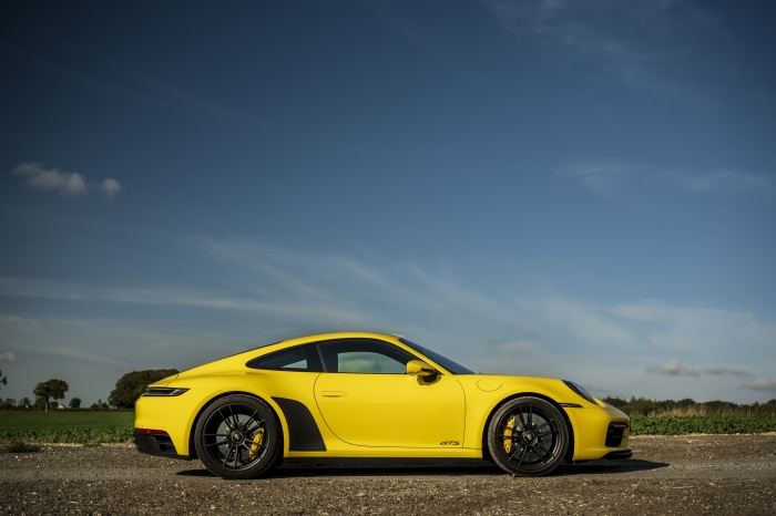 Yellow Porsche 911 Carrera GTS 4K