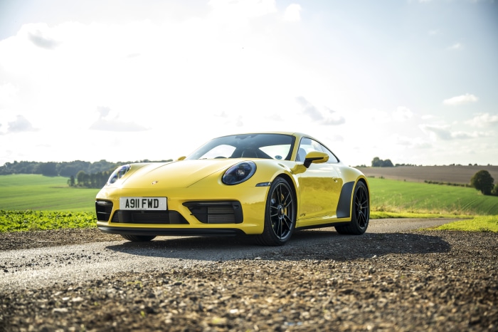 Yellow Porsche 911 Carrera GTS 4K