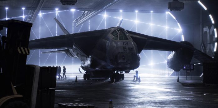 Love, Death & Robots aircraft hangar