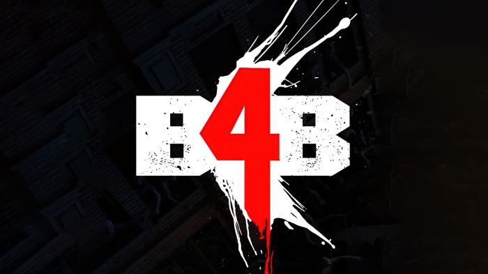 Back 4 Blood logo with splatters