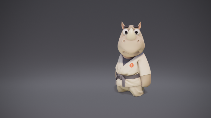 Party Animals character in a karate gi