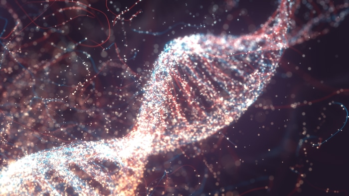 Artistic DNA Structure
