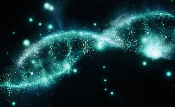 Artistic DNA Structure in Space