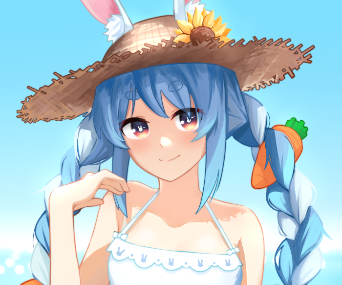 Usada Pekora from Hololive in a Swimsuit