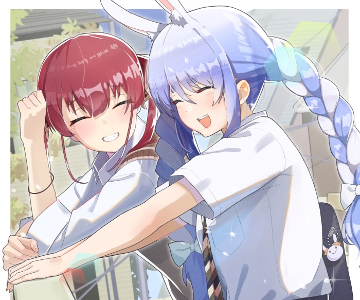 Usada Pekora and Houshou Marine from Hololive