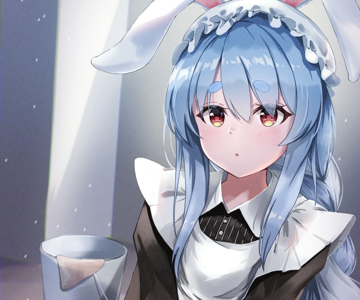 Usada Pekora from Hololive as a Maid