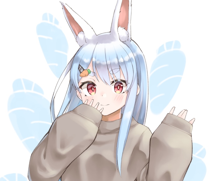 Usada Pekora from Hololive with bunny ears