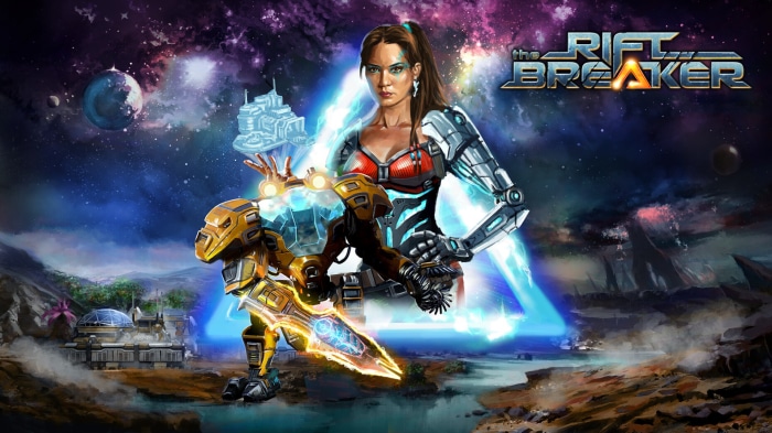 The Riftbreaker game art with pilot and mech