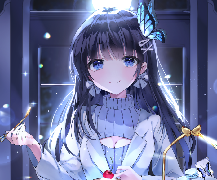 Aoi Nabi with Butterfly Hair Clip