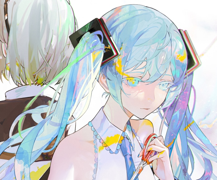 Hatsune Miku and GUMI from Vocaloid