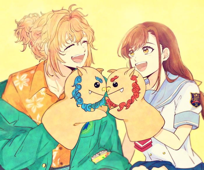Yui Asahina and Minami Otone from Kiniro No Corda ~Starlight Orchestra~
