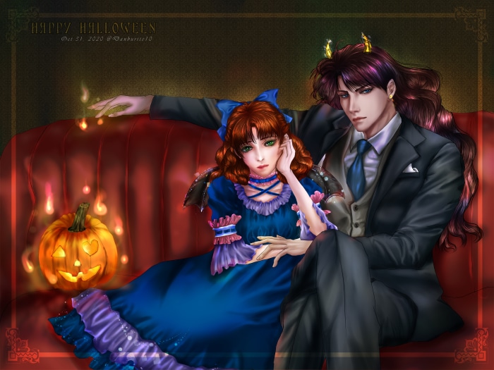 Nephrite and Naru Osaka from Sailor Moon