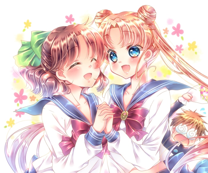 Usagi Tsukino and Naru Osaka from Sailor Moon