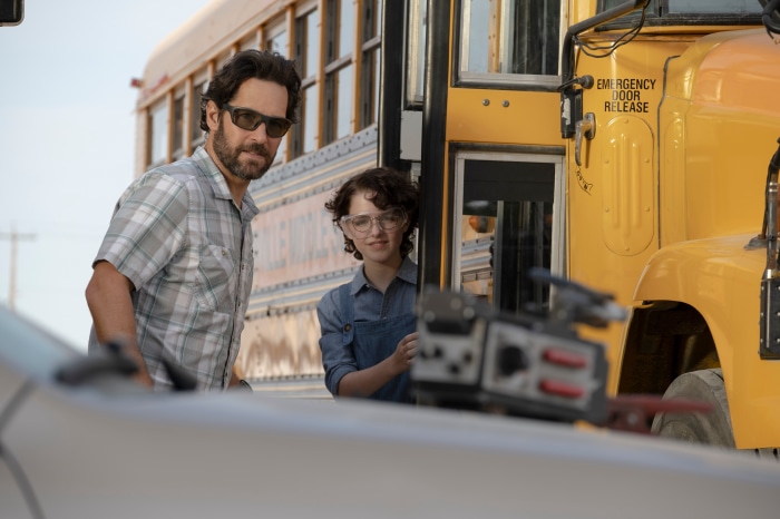Paul Rudd and Mckenna Grace in Ghostbusters: Afterlife 4K