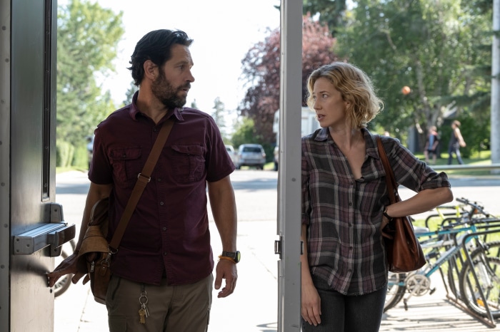 Paul Rudd and Carrie Coon from Ghostbusters: Afterlife 4K