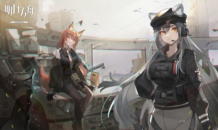 Schwarz and Franka from Arknights