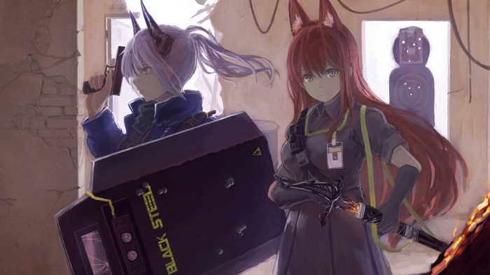 Liskarm and Franka from Arknights