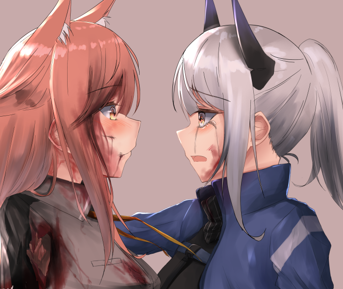 Franka and Liskarm from Arknights