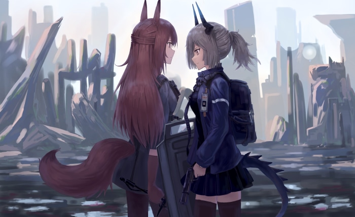 Liskarm and Franka from Arknights