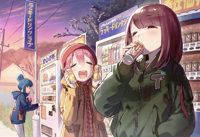 Ayano Toki and Nadeshiko Kagamihara from Laid-Back Camp