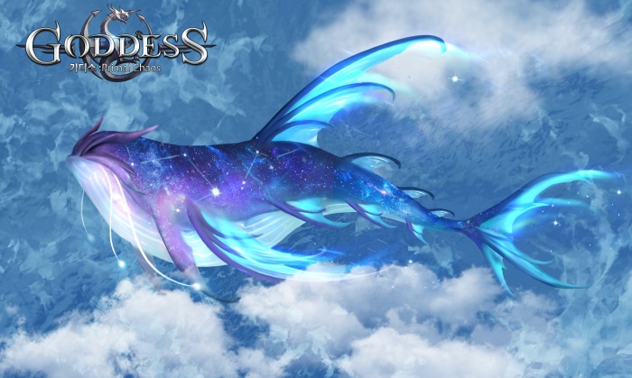 Goddess: Primal Chaos whale in clouds