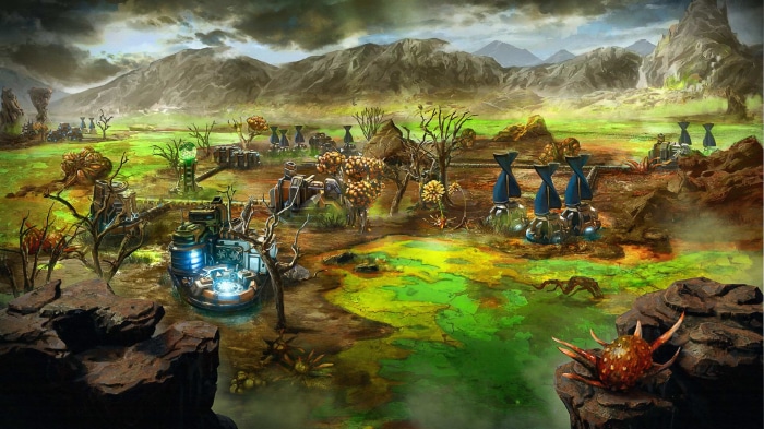 The Riftbreaker alien planet landscape