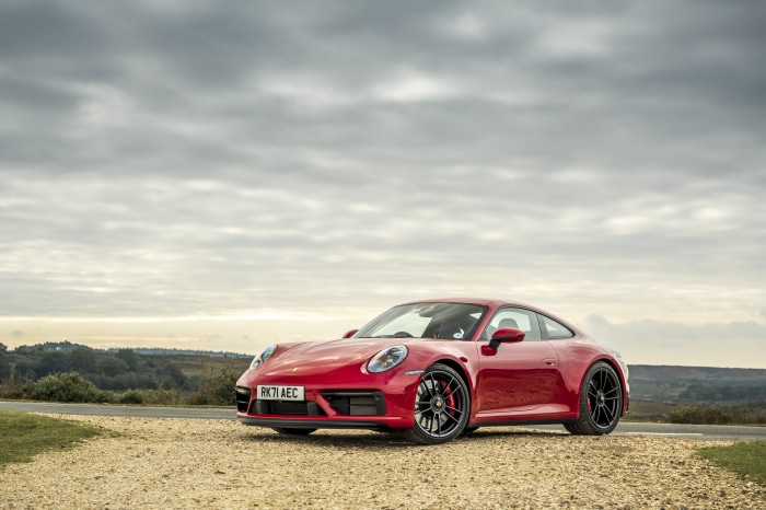 Red Porsche 911 Carrera GTS 4K