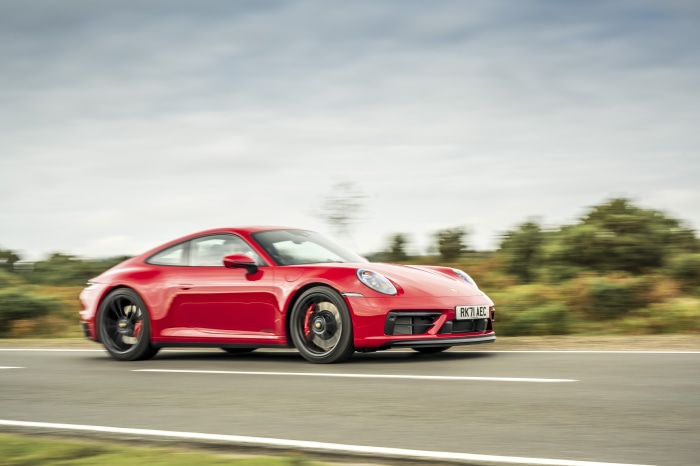 Red Porsche 911 Carrera GTS 4K