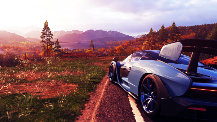 McLaren Senna in Forza Horizon 4 landscape