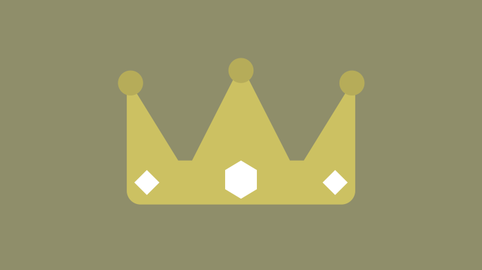 Minimalistic Golden Crown