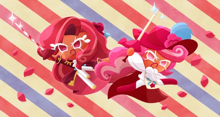 Raspberry Cookie and Raspberry Mousse Cookie from Cookie Run