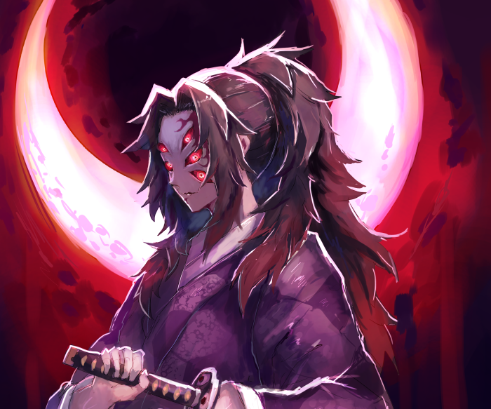 Kokushibo Upper Moon One Kimetsu No Yaiba K Hd Phone Wallpaper