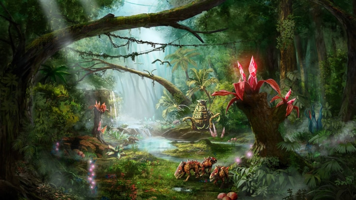 The Riftbreaker jungle scene