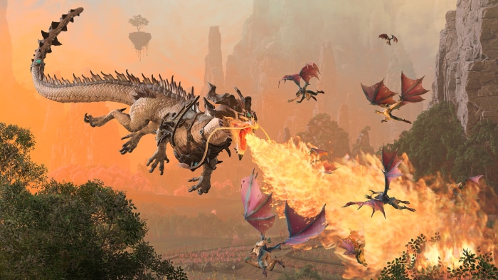 Total War: Warhammer III Dragon Battle