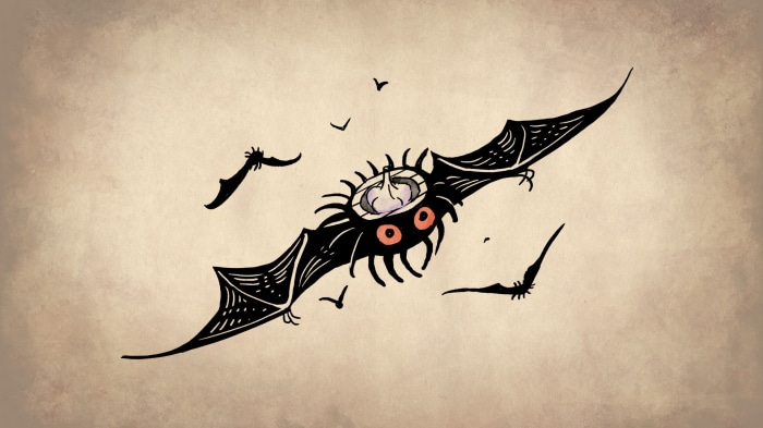 Bat-spider creature with bats