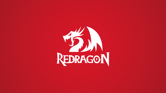 Redragon logo with dragon and text