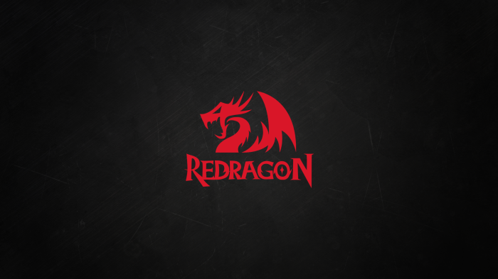 Redragon logo on a dark background