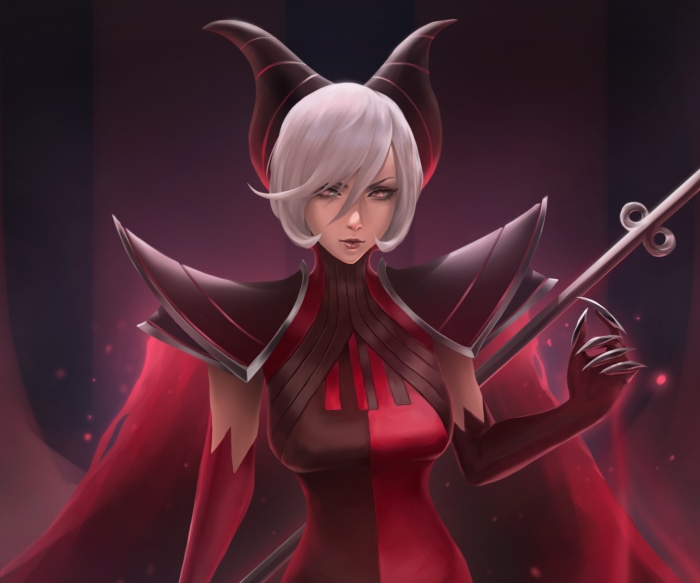Dark Enchantress Cookie from Cookie Run: OvenBreak 4K