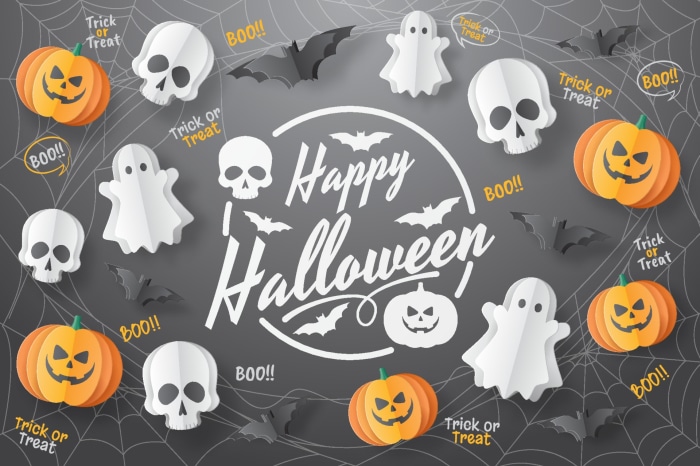 Happy Halloween Paper Cutout Decorations