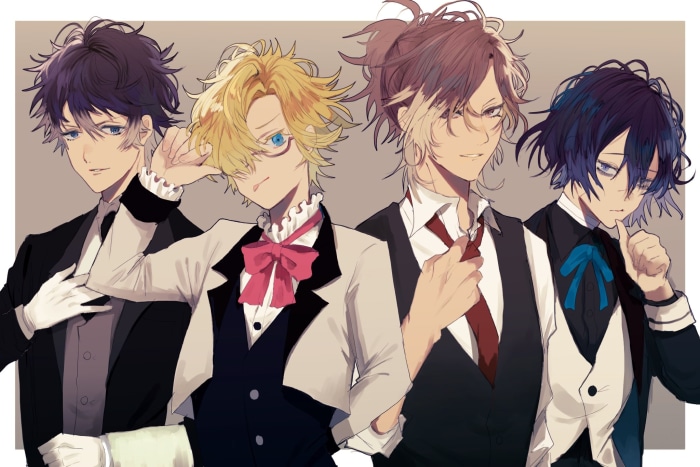 Four men in suits