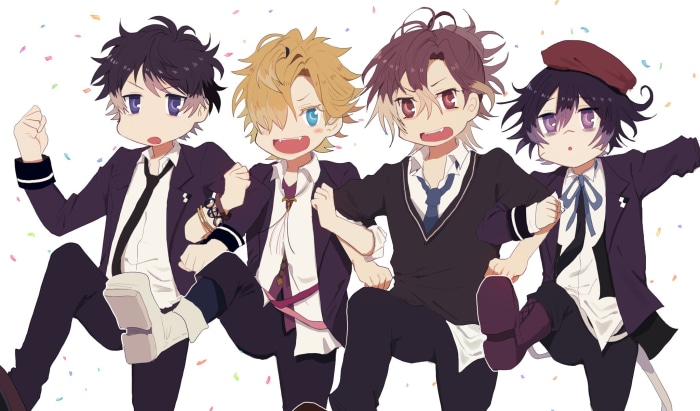 Azusa Mukami, Ruki Mukami, Yuma Mukami, Kou Mukami from Diabolik Lovers