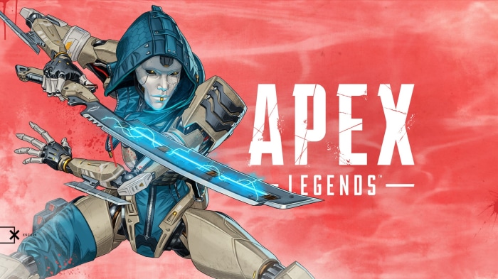Ash from Apex Legends with glowing sword