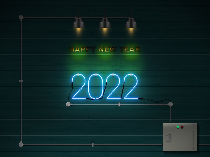 Happy New Year 2022 Neon Sign
