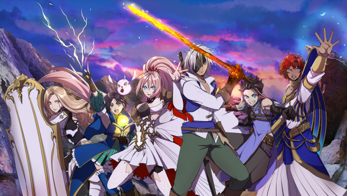 Tales of Arise characters Alphen, Law, Rinwell, Kisara, Shionne, and Dohalim
