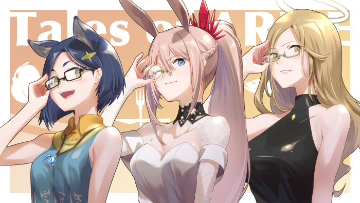Tales of Arise characters Rinwell, Shionne, and Kisara