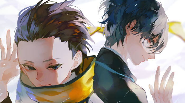 Makoto Yuuki and Ryoji Mochizuki from Persona 3
