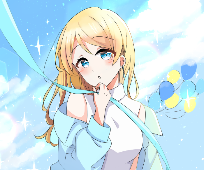 Eri Ayase from Love Live! with balloons