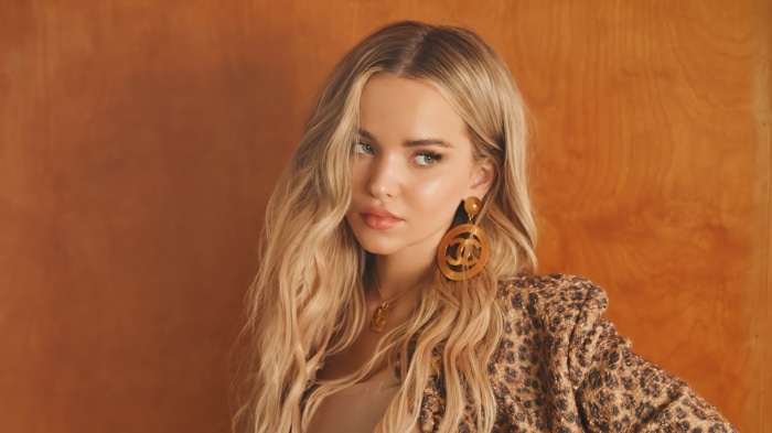 Dove Cameron wearing Chanel earrings